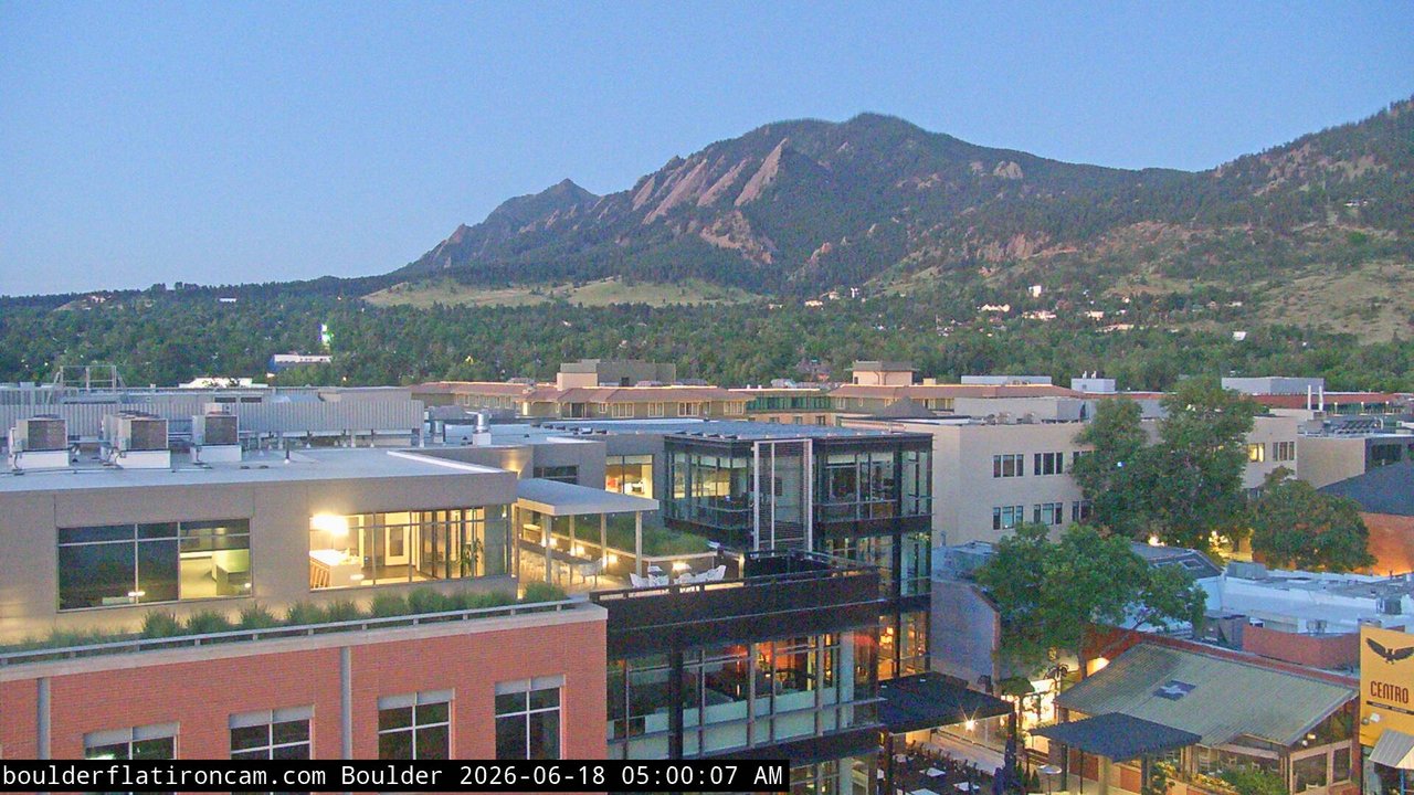 time-lapse frame, Boulder daily time-lapse webcam