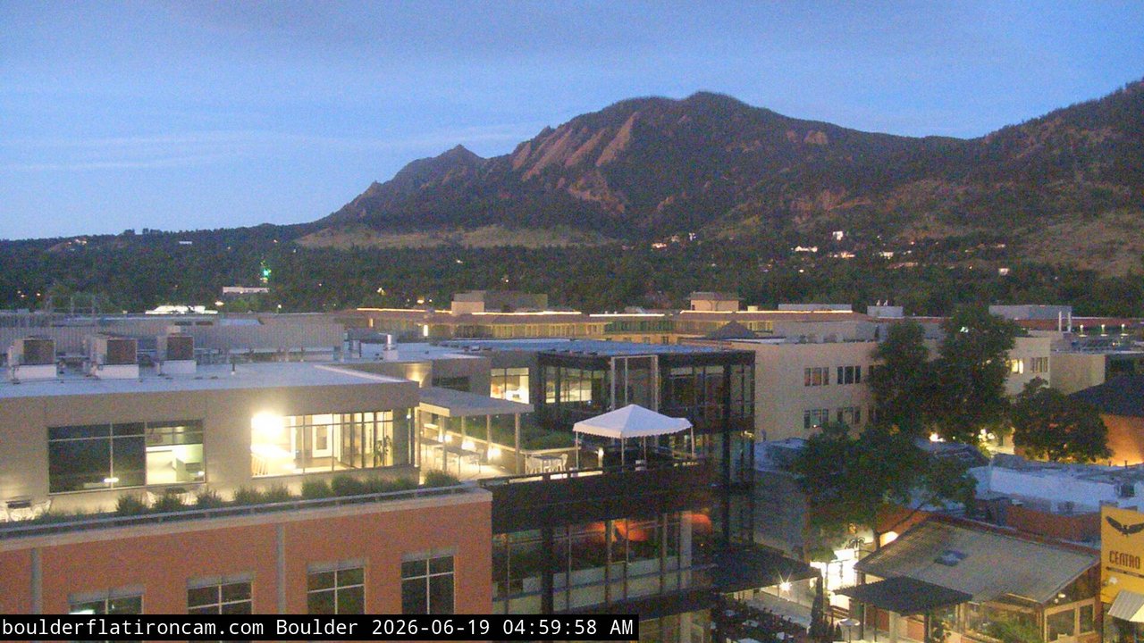 time-lapse frame, Boulder daily time-lapse webcam