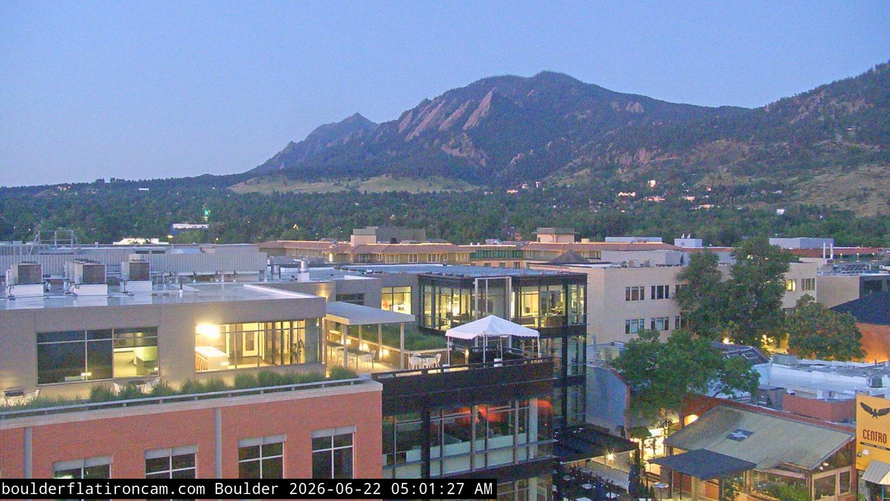 time-lapse frame, Boulder daily time-lapse webcam