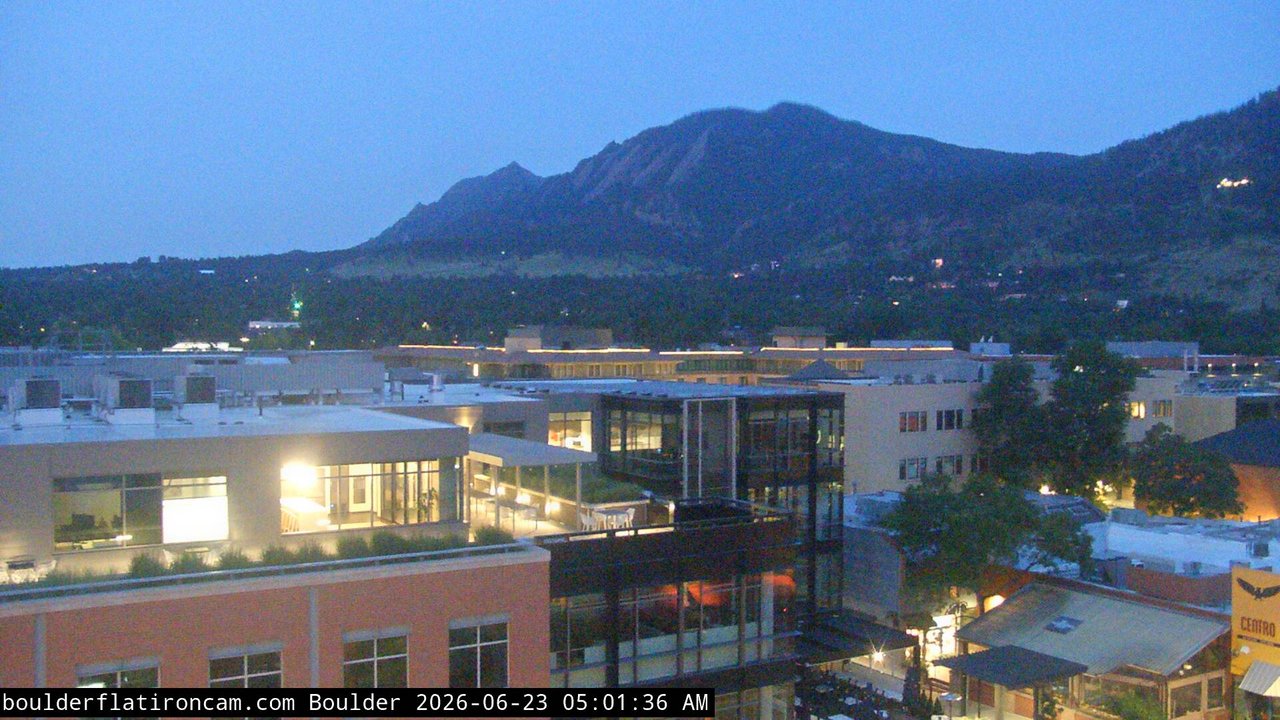 time-lapse frame, Boulder daily time-lapse webcam