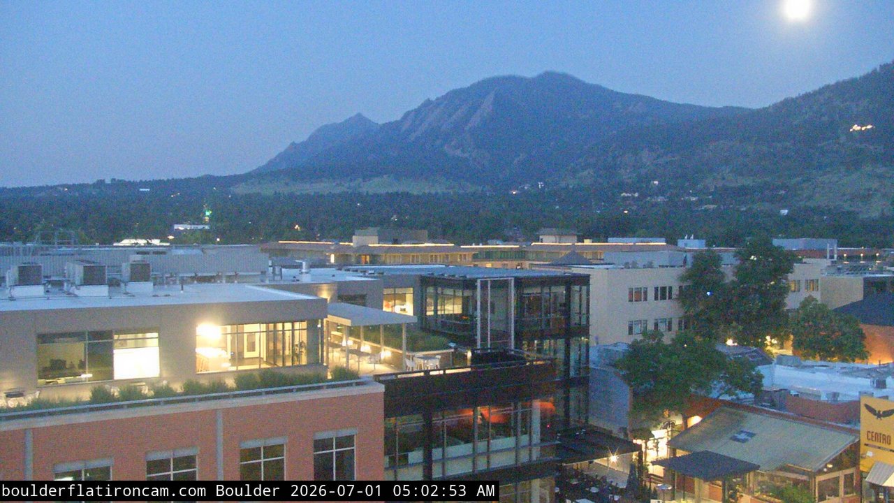 time-lapse frame, Boulder daily time-lapse webcam