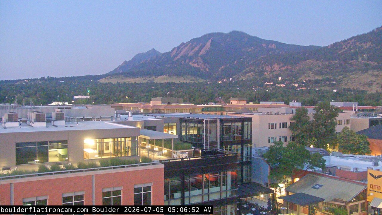 time-lapse frame, Boulder daily time-lapse webcam