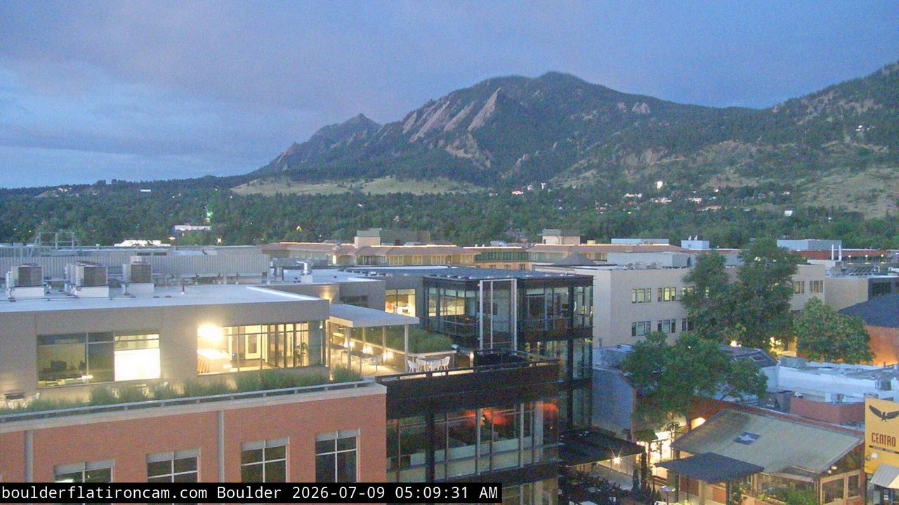 time-lapse frame, Boulder daily time-lapse webcam