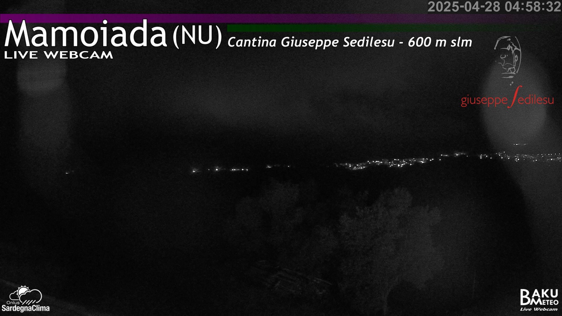 time-lapse frame, Mamoiada webcam