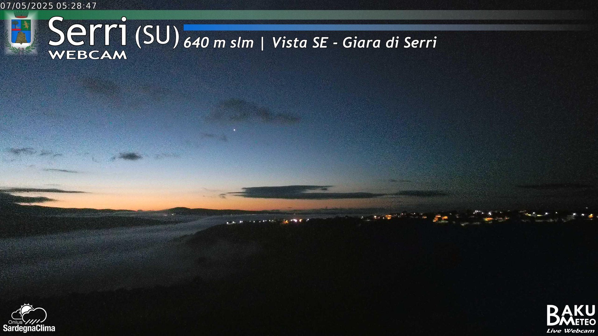 time-lapse frame, Serri webcam