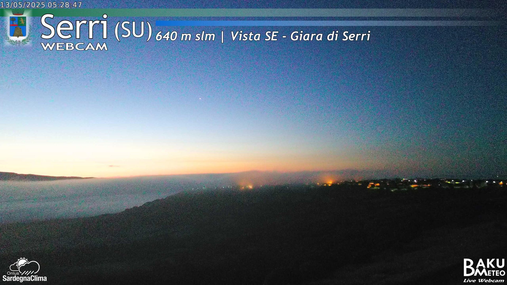 time-lapse frame, Serri webcam