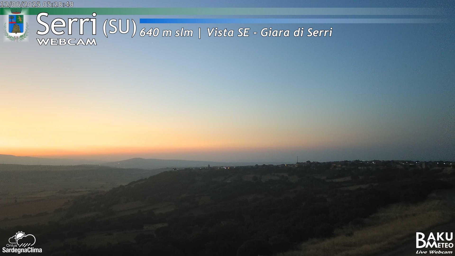 time-lapse frame, Serri webcam