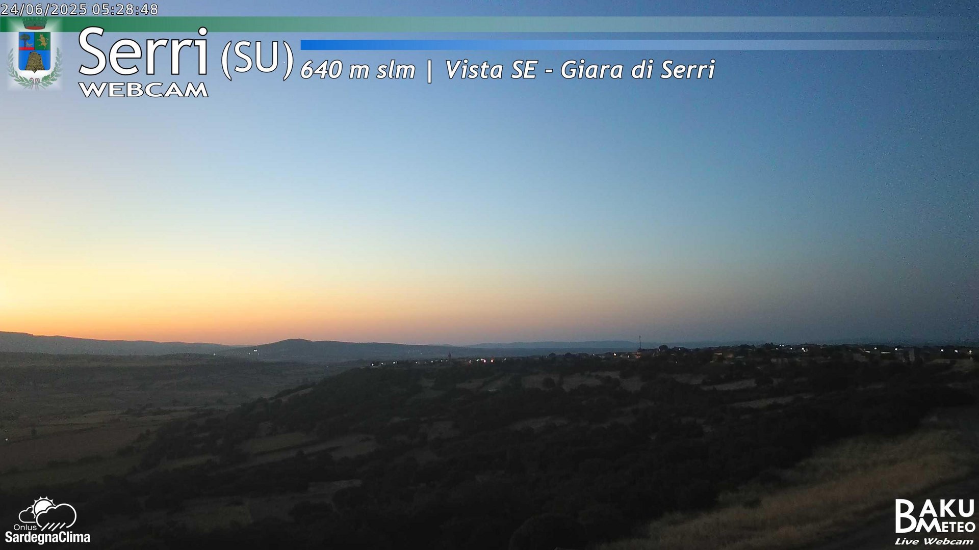 time-lapse frame, Serri webcam