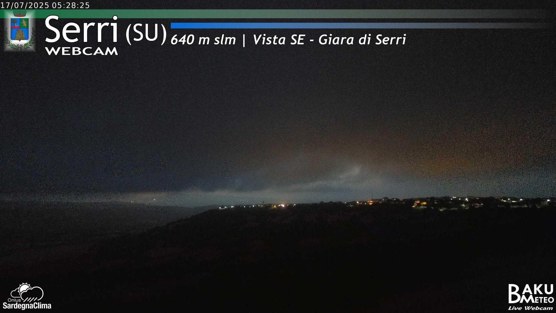 time-lapse frame, Serri webcam