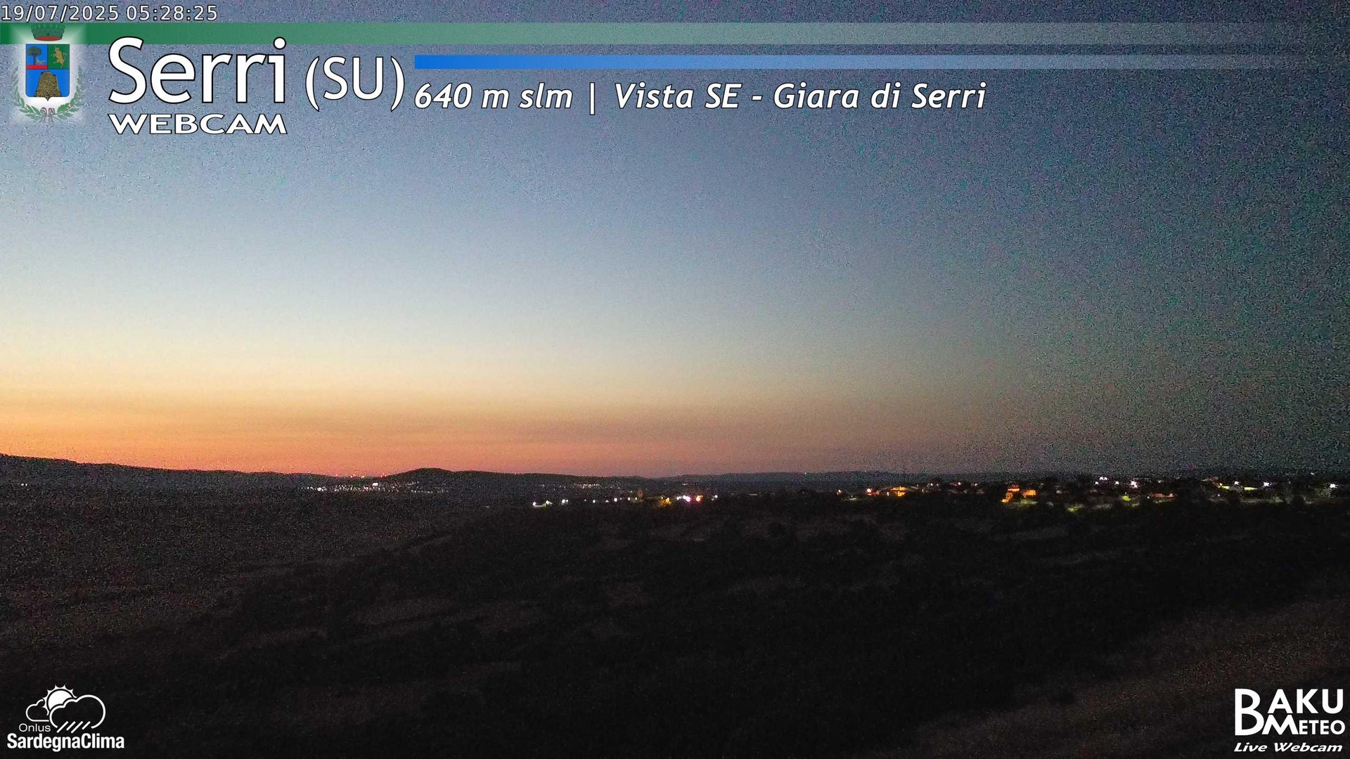 time-lapse frame, Serri webcam