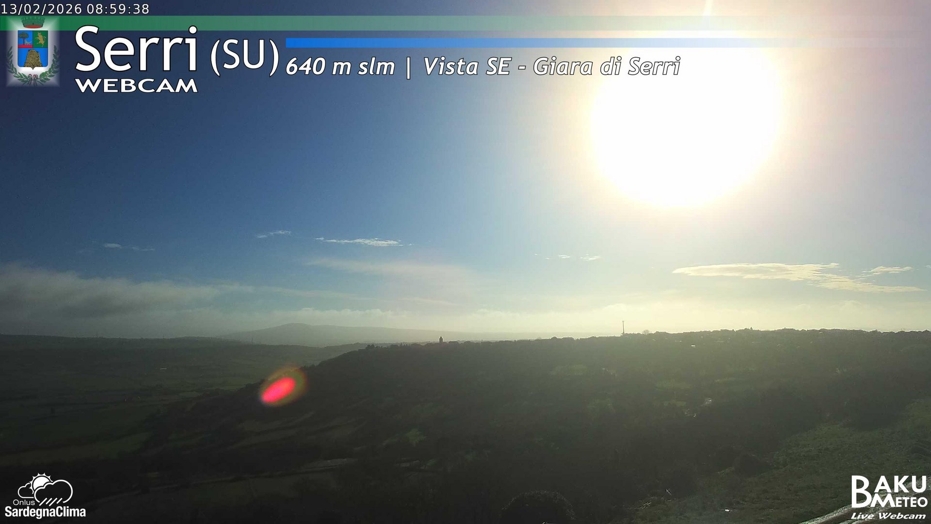 time-lapse frame, Serri webcam