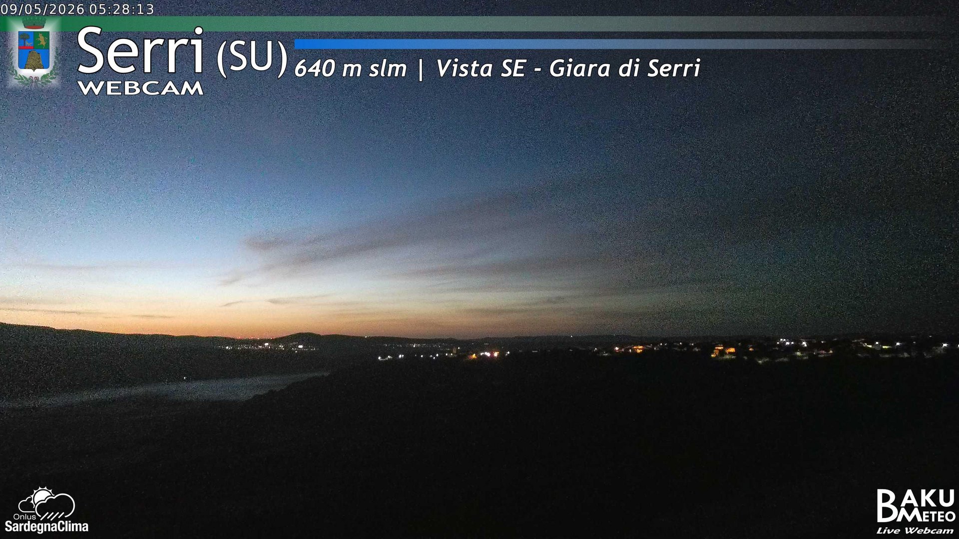 time-lapse frame, Serri webcam