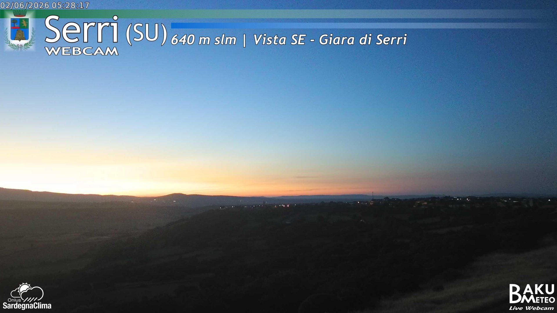 time-lapse frame, Serri webcam