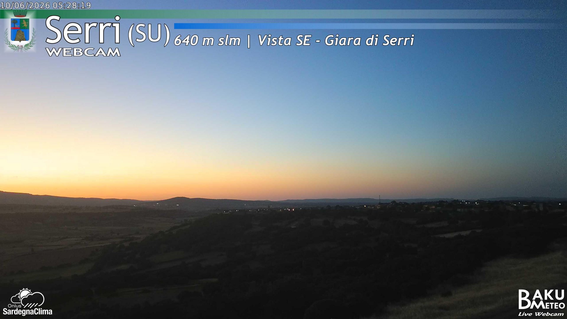 time-lapse frame, Serri webcam