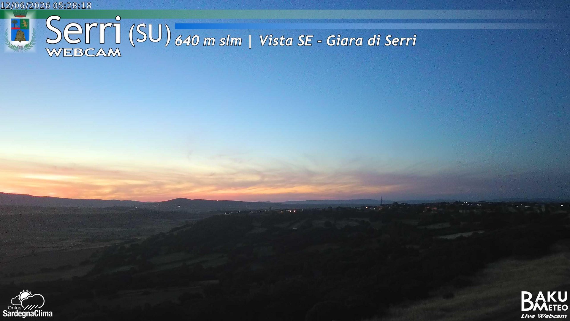 time-lapse frame, Serri webcam