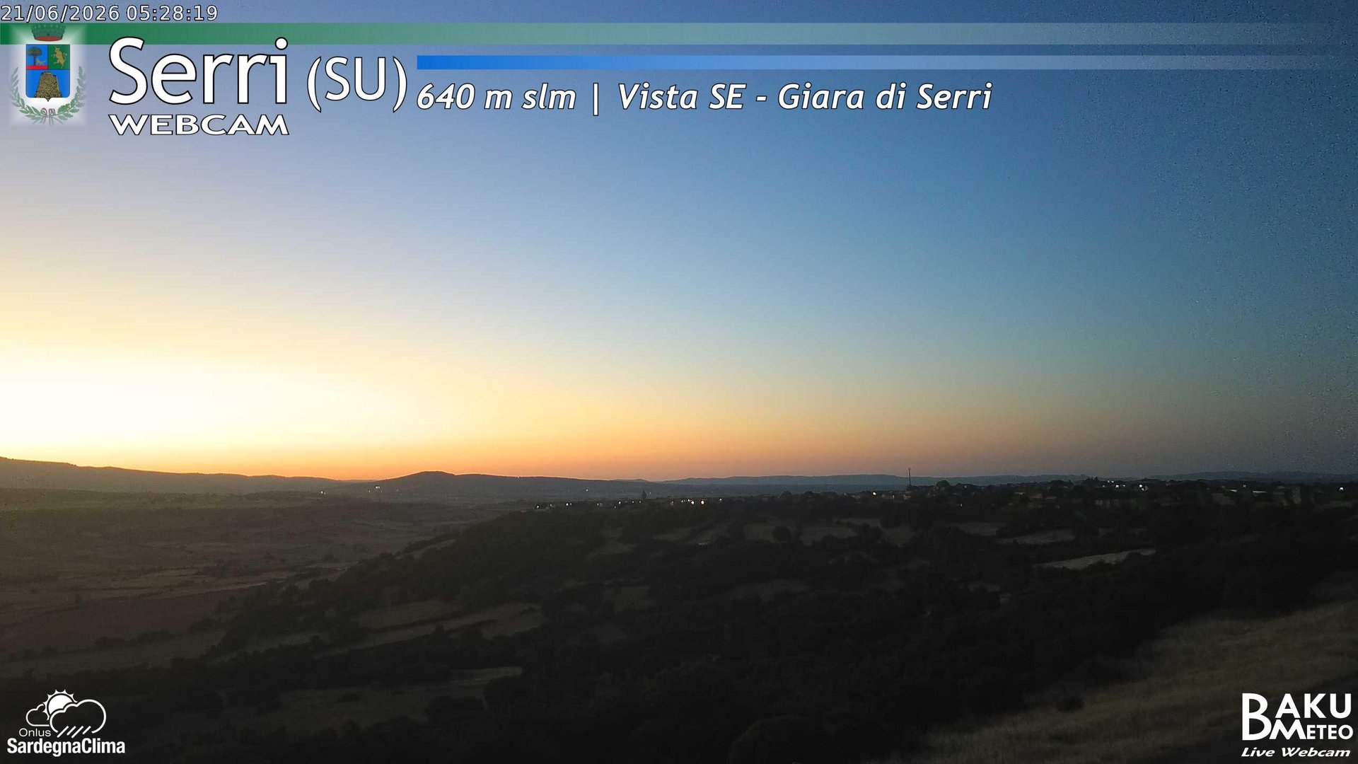 time-lapse frame, Serri webcam