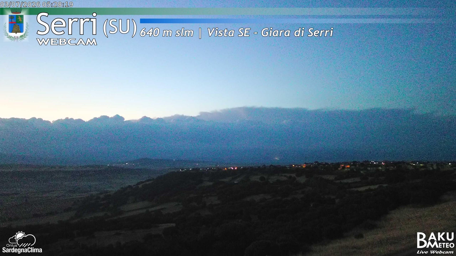 time-lapse frame, Serri webcam