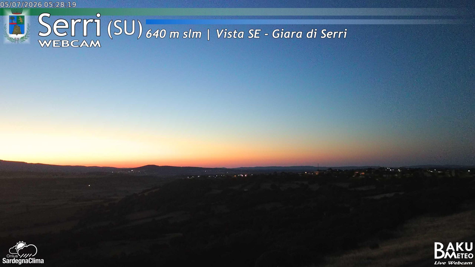 time-lapse frame, Serri webcam