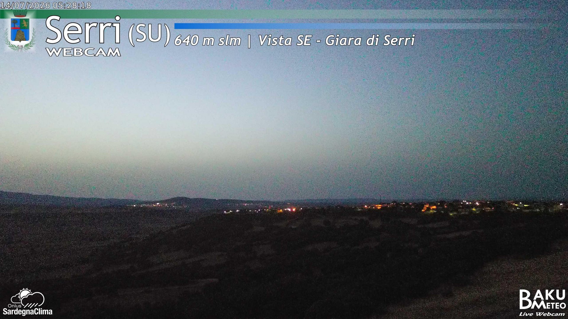 time-lapse frame, Serri webcam
