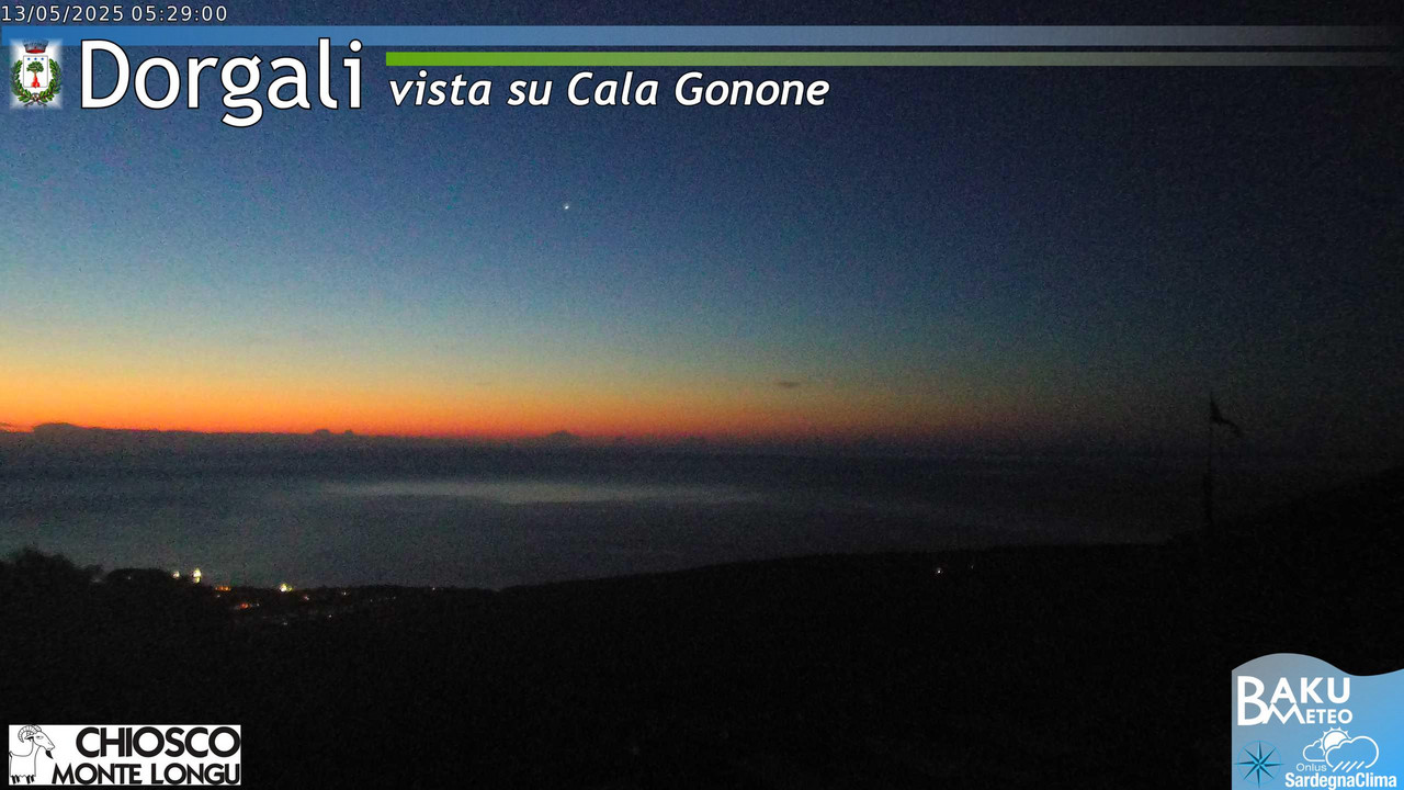 time-lapse frame, Monte Longu webcam