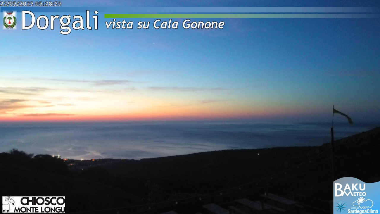 time-lapse frame, Monte Longu webcam