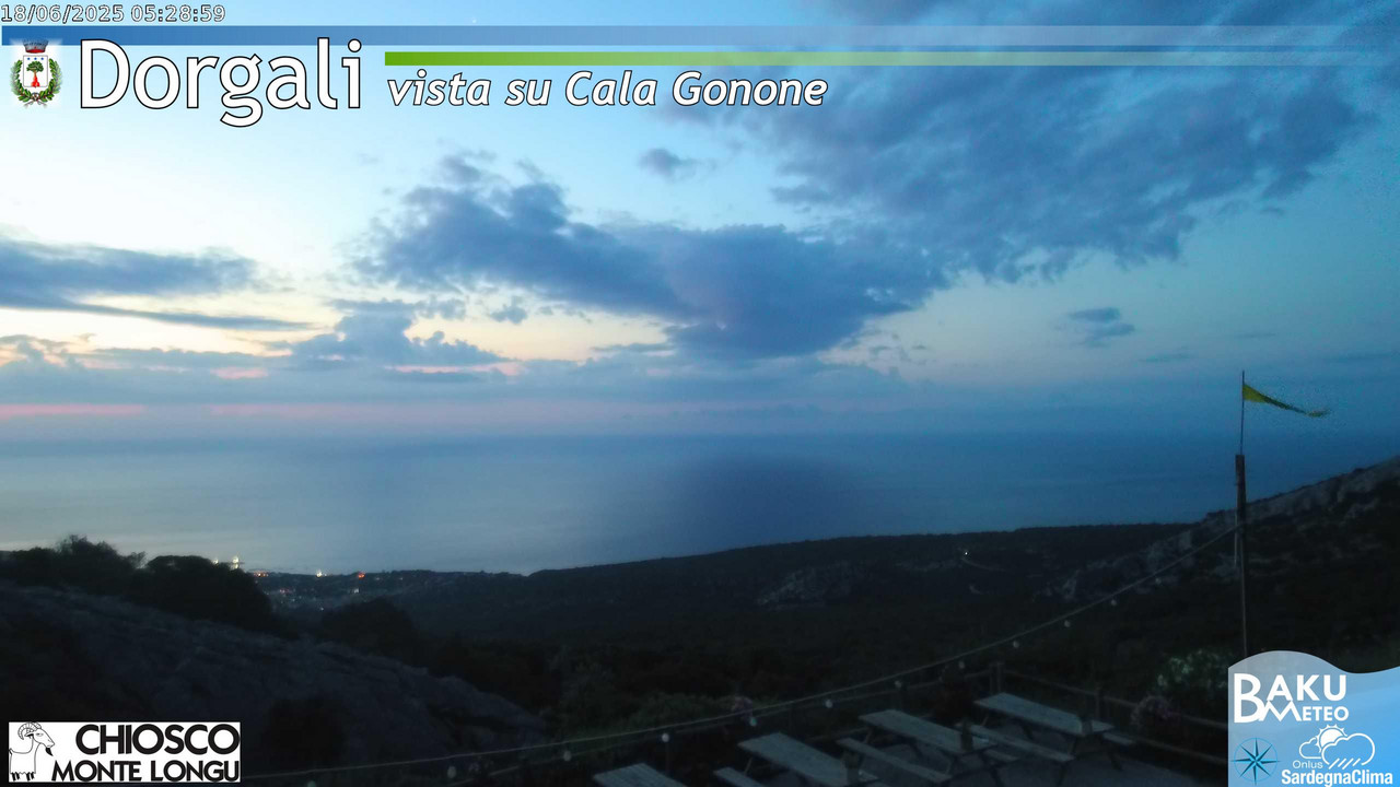 time-lapse frame, Monte Longu webcam