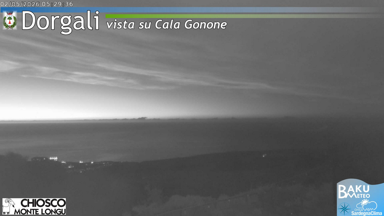 time-lapse frame, Monte Longu webcam