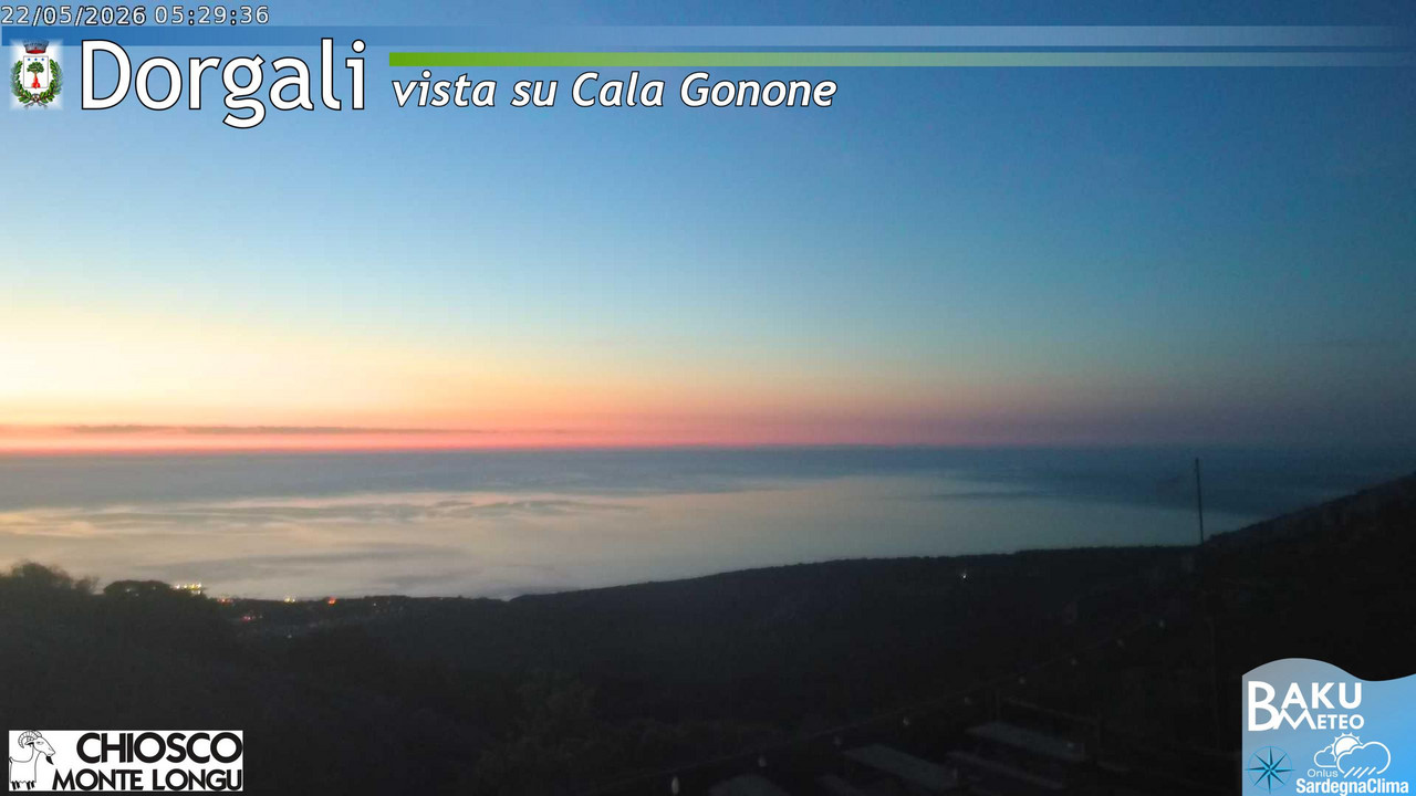 time-lapse frame, Monte Longu webcam