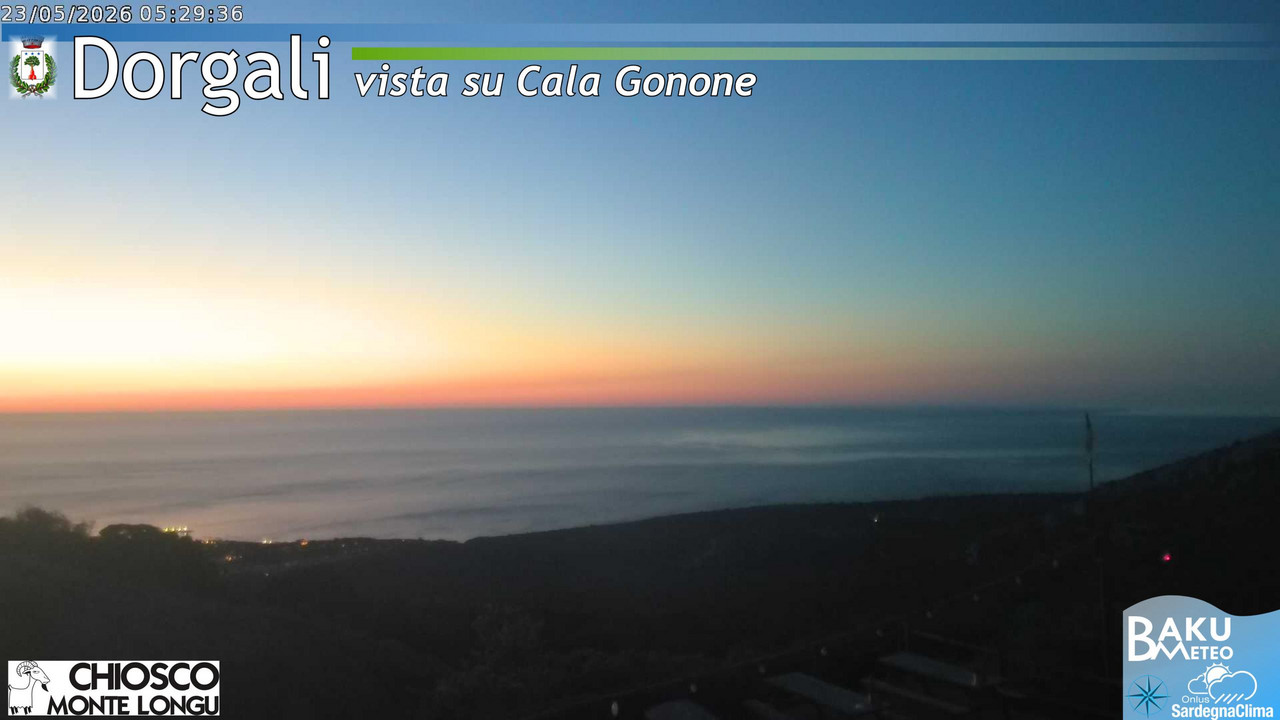 time-lapse frame, Monte Longu webcam