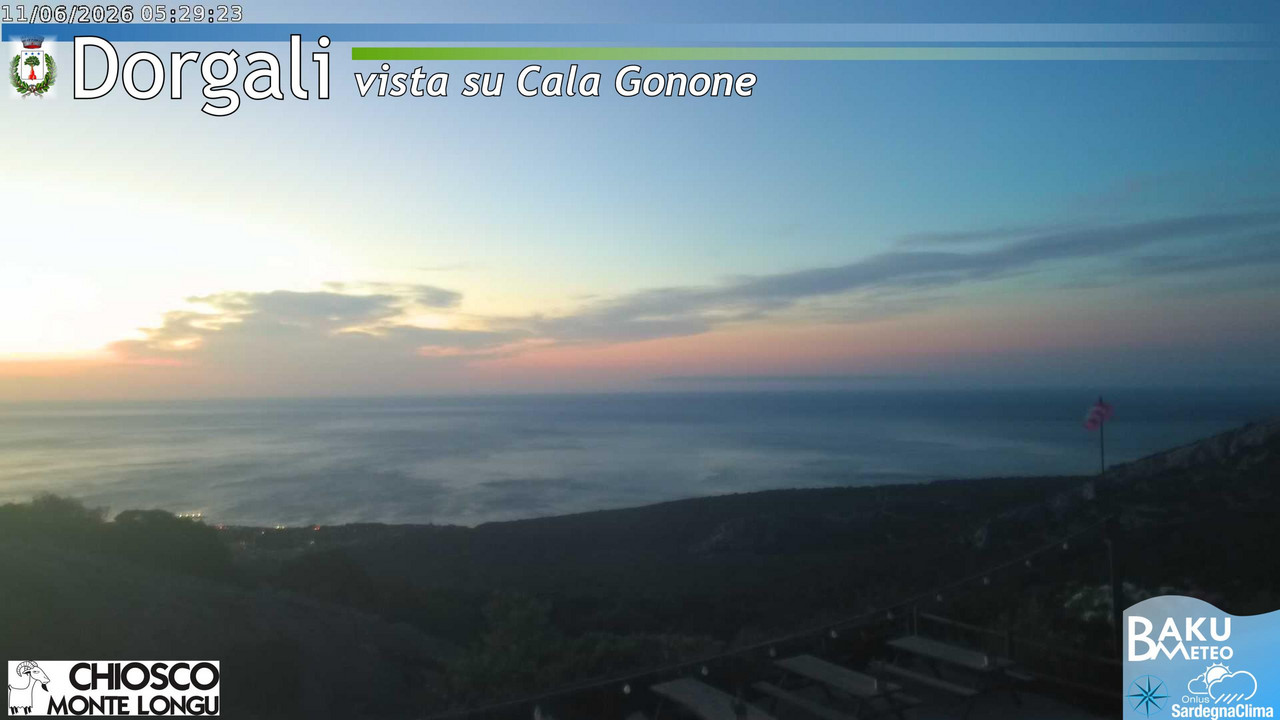 time-lapse frame, Monte Longu webcam