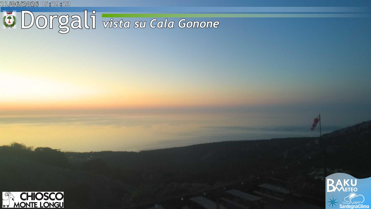 time-lapse frame, Monte Longu webcam