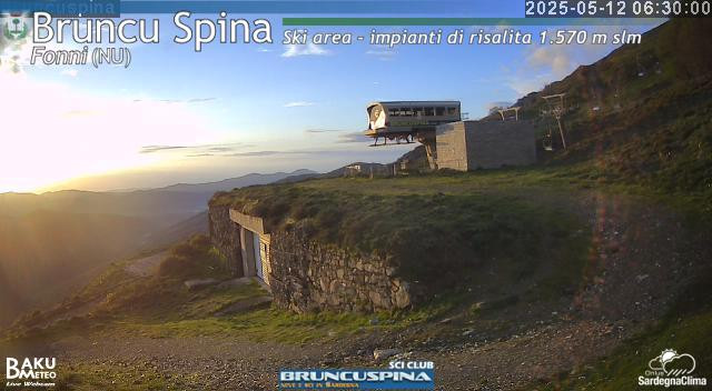 time-lapse frame, Bruncu Spina webcam