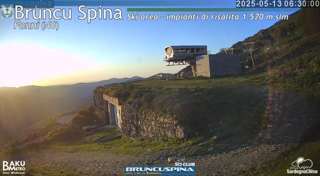time-lapse frame, Bruncu Spina webcam