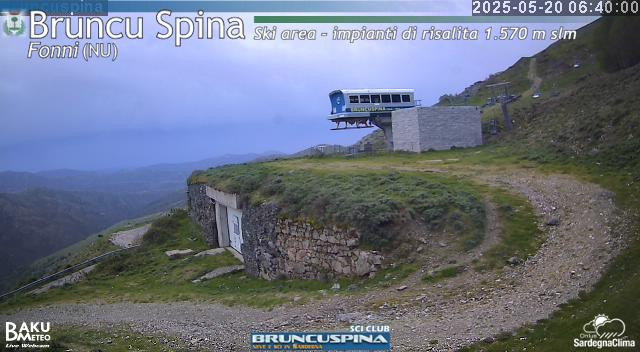 time-lapse frame, Bruncu Spina webcam