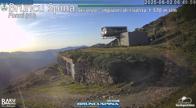 time-lapse frame, Bruncu Spina webcam