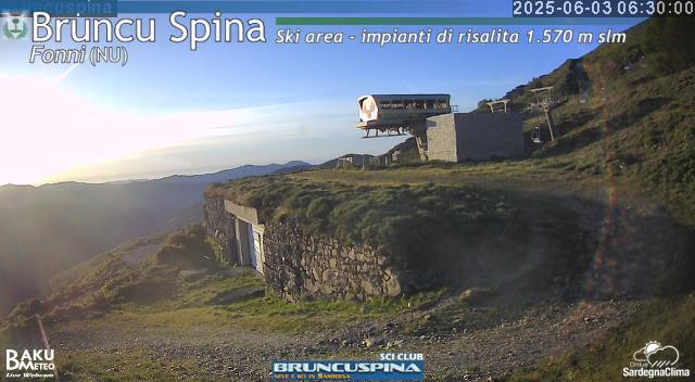 time-lapse frame, Bruncu Spina webcam