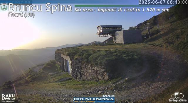 time-lapse frame, Bruncu Spina webcam