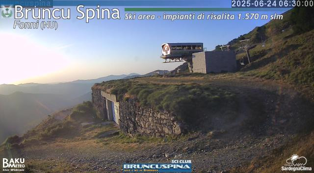 time-lapse frame, Bruncu Spina webcam