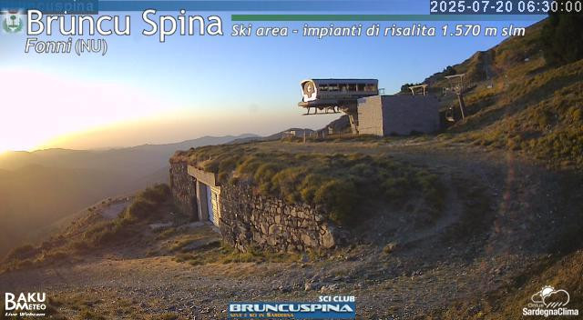 time-lapse frame, Bruncu Spina webcam