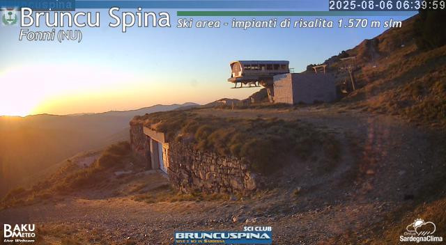 time-lapse frame, Bruncu Spina webcam
