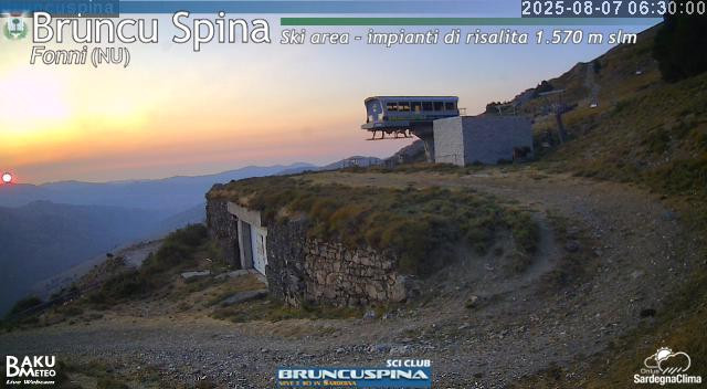 time-lapse frame, Bruncu Spina webcam