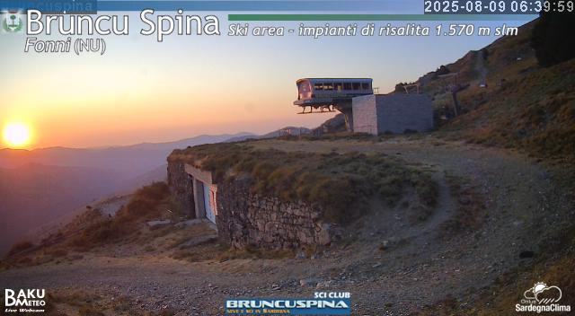 time-lapse frame, Bruncu Spina webcam