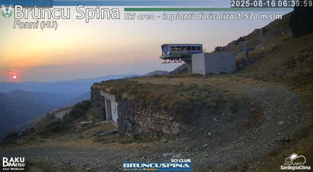 time-lapse frame, Bruncu Spina webcam