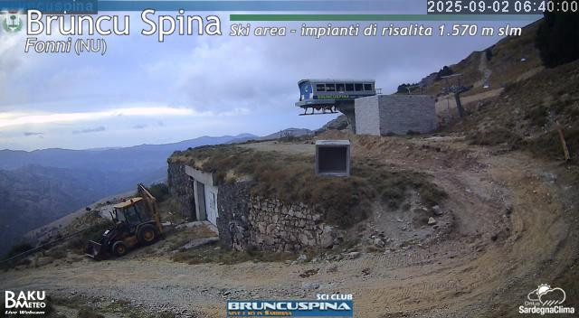 time-lapse frame, Bruncu Spina webcam