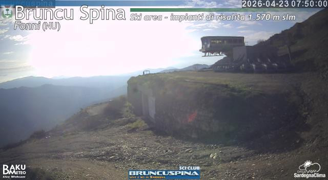 time-lapse frame, Bruncu Spina webcam