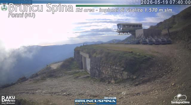 time-lapse frame, Bruncu Spina webcam