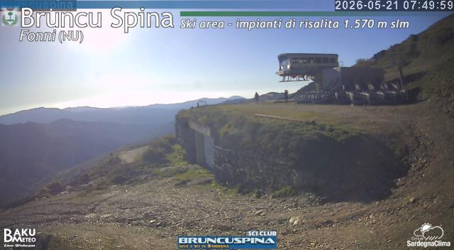time-lapse frame, Bruncu Spina webcam