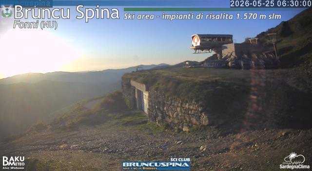 time-lapse frame, Bruncu Spina webcam