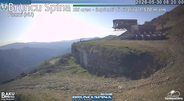 time-lapse frame, Bruncu Spina webcam
