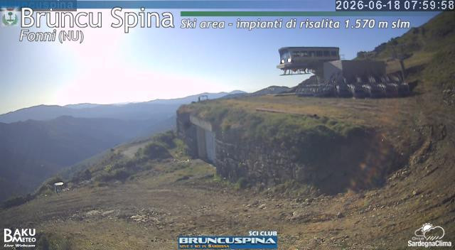 time-lapse frame, Bruncu Spina webcam
